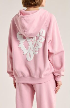 Abound Oversize Raglan Pullover Hoodie in Pink Cameo at Nordstrom Rack, Size X-Small