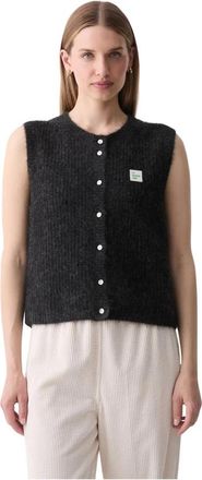American Vintage East Vest - Dames - Bodywarmers - Zwart - M - Wol - Jassen