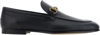 Gucci Schoenen, Heren, Zwart, 41 EU, Leer, Bos Taurus Slip-On Loafers