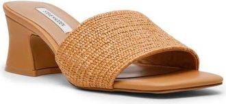 Steve Madden Frolic Slide Sandal in Tan Raffia at Nordstrom, Size 6.5