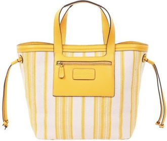 Tommy Bahama Canvas Stripe Large Tote in Yellow at Nordstrom
