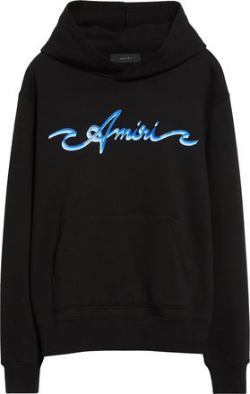 Amiri Mens Black Wave Hoodie