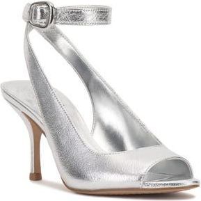Vince Camuto Pavles Ankle Strap Sandal in Lux Silver at Nordstrom Rack, Size 10
