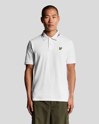 Lyle & Scott gestreept poloshirt met punt - veelkleurig