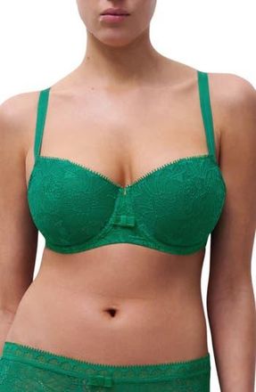 Chantelle Day to Night Underwire Demi Bra in Racing Green at Nordstrom Rack, Size 36G (4D Us)