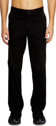 Diesel Cotton pants with utility loop - Pants - Man - Black