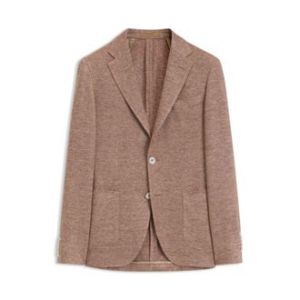 BOSS Slim-fit jacket in linen