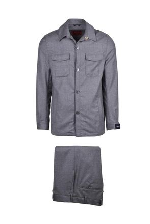 Tombolini Tailored Grey Virgin Wool Suit