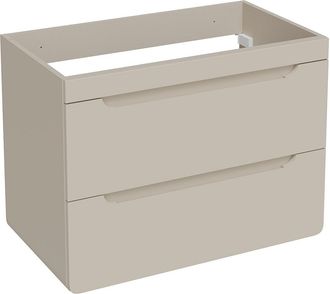 Vente-Unique Mueble de ba&ntilde;o suspendido color beige - 80 cm - ARUBA