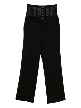 Monse corset slim trousers - Black