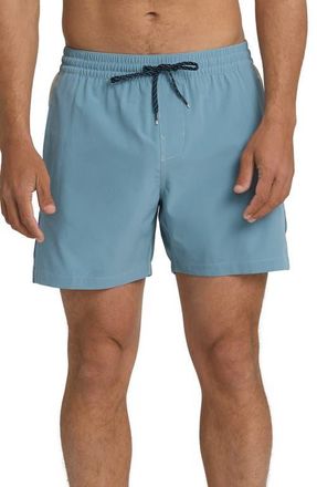 Billabong Dbah Panel Layback Swim Trunks in Blue Fog at Nordstrom, Size Xx-Large