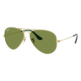 Ray-Ban Sunglasses, unisex, Yellow, Size: 58 MM Aviator Sunglasses in Classic Style