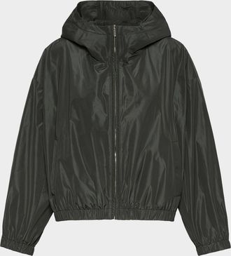 Max Mara Water-Repellent Taffeta Hooded Jacket