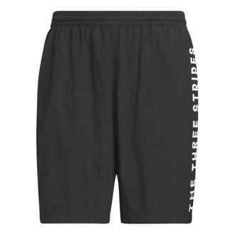 adidas Wording Loose Fit Woven Shorts Black IA9443
