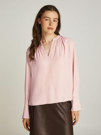 Tommy Hilfiger Blouse met V-hals en lange mouwen