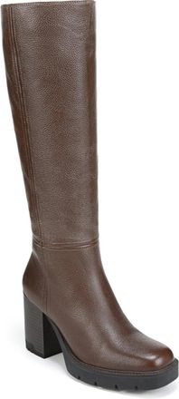 Naturalizer Willow Boots Womens Brown Leather Waterproof Knee High LION407