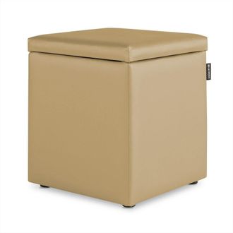 Happers Happers - Puff Cubo Arc&oacute;n Polipiel Beige 1 Unidad Beige