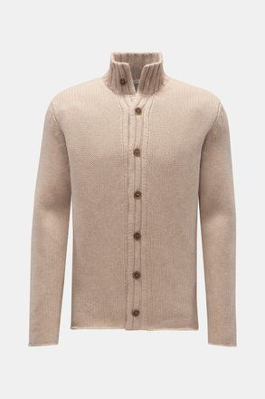 Braun Hamburg Men - Cashmere cardigan beige