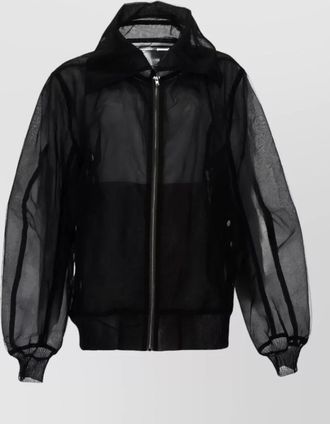 Rick Owens long sleeve top elastic cuffs hem