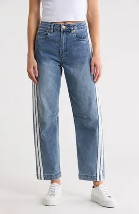 STS Blue Harley Ultra High Waist Stripe Barrel Leg Jeans in Swansea at Nordstrom Rack, Size 27