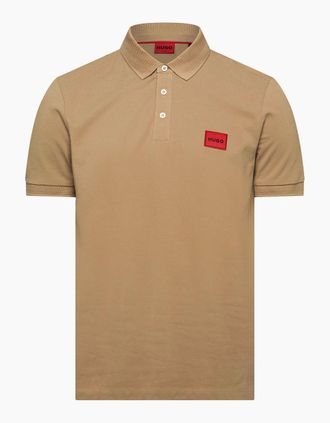 HUGO BOSS Mens Short Sleeve Polo Shirt - Cream - Size: 36
