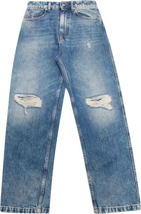 Vicolo Kate Distressed Broeken - Dames - Regular Fit Jeans - Blauw - XS - Denim - Jeans