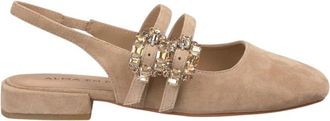 Alma En Pena Platte schoensluitingen - Dames - Ballerinas - Beige - 41 EU - Schoenen