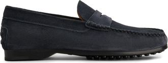 Tod's Gommino suede loafers - men - Rubber/Calf Suede/Calf Leather - 9.5 - Blue