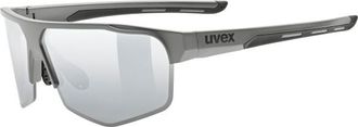 Uvex Axos Set Cat. 3 (VLT 15%) + Clear Cat. 0 (VLT 92%) Sonnenbrille - Unisex | grau