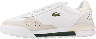 Lacoste Slam Break Leren Sneakers - Heren - Sneakers - Wit - 44 EU - Leer - Schoenen