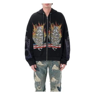 Who Decides War by Ev Bravado Zip-throughs, male, Black, Size: S Engulfed Memories Zip Up