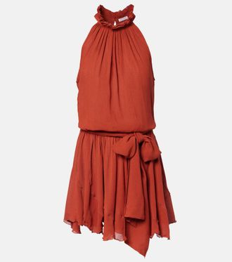 Poupette St Barth Vestido corto Bianca fruncido