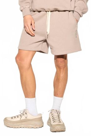 Spiritual Gangster Mens Logo Bixby Sweatshort In Moon Rock