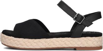 Toms Zwarte Kruisband Sandalen Abby - Dames - Sandalen - Zwart - 37 EU - Su&egrave;de - Schoenen