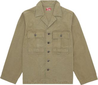 Fortela Richard Japan Cotton Overshirt in Sage at Nordstrom, Size X-Large