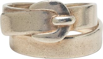 Herm&egrave;s Silver 925 Band Ring (Pre-Owned)