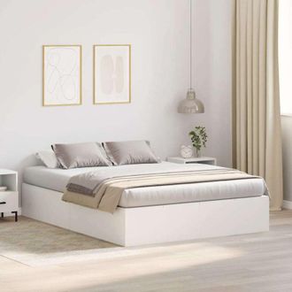 vidaXL Estructura De Cama Blanco 200 X 140 X 31.5 Cm Vidaxl