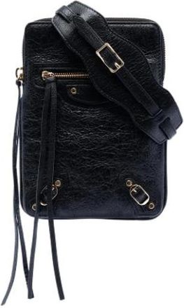 Balenciaga Pre-owned Cross Body Bags, female, Black, Size: ONE SIZE Pre-owned Leather Crossbody Bag