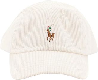 Polo Ralph Lauren Gorra de Pana con Pony - Accessories - Hombre - Blanco - ONE SIZE