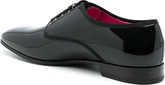 Ferragamo Patent Leather Derby Flat - Black