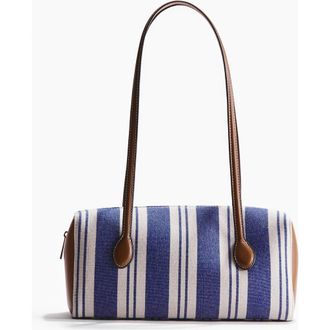 H&M Rectangular Canvas Shoulder Bag in Blue/striped at Nordstrom