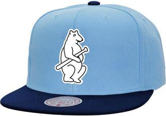 Mitchell & Ness Mens Mitchell & Ness Light Blue Chicago Cubs Cooperstown Collection Basic Flip Snapback Hat at Nordstrom