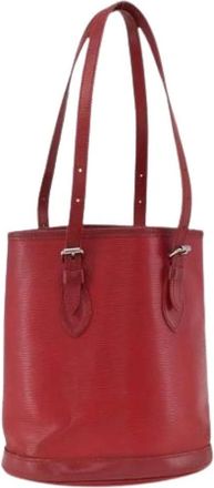 Louis Vuitton Pre-owned Bucket Bags, female, Red, Size: ONE SIZE Pre-owned Epi Leather Shoulder Bag