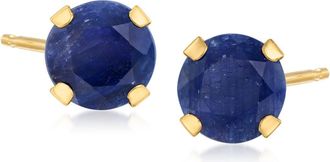 Ross-Simons Sapphire Martini Stud Earrings in 14kt Yellow Gold