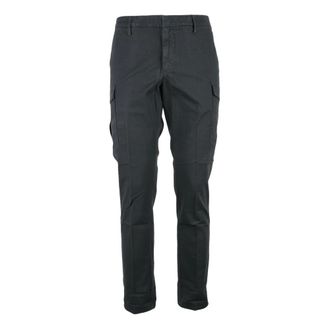 Dondup Slim-fit Trousers, male, Black, Size: W32 Eddy Cargo Trousers