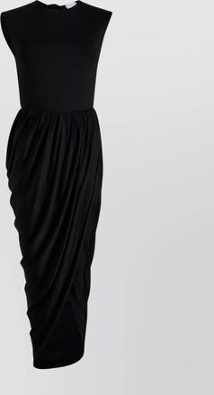 Patou asymmetric midi dress
