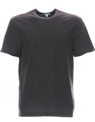 James Perse Grey Mrms3170 Plkp Relaxed Fit Lightweight Cotton T-Shirt