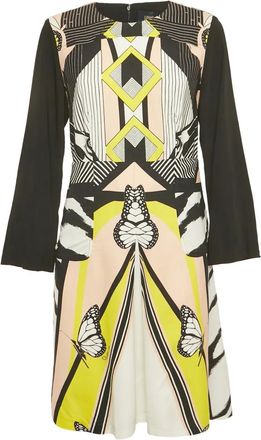 Cavalli Abito midi con stampa - Nero