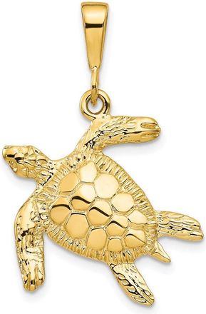 Diamond2Deal 10k Yellow Gold Turtle Pendant