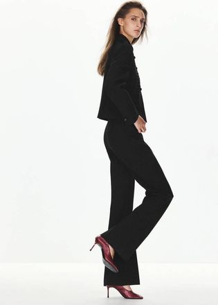 Mango Pantaloni aderenti dettaglio alamari nero - Donna - 36 - MANGO